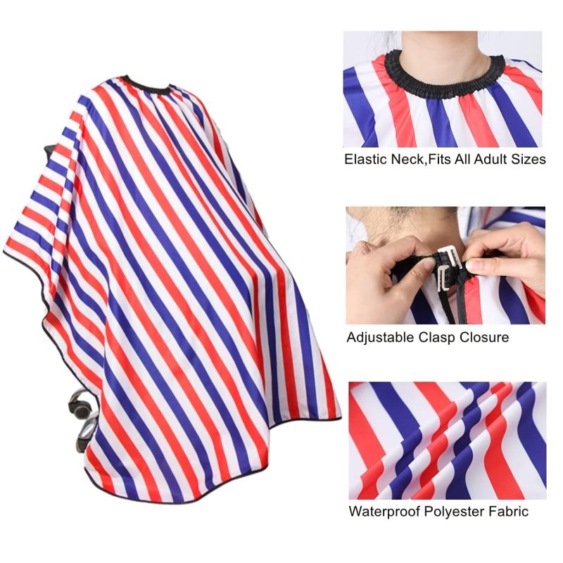 Pro Hair Cutting Cape w/ Neck Duster Brush Salon Barber Cape
