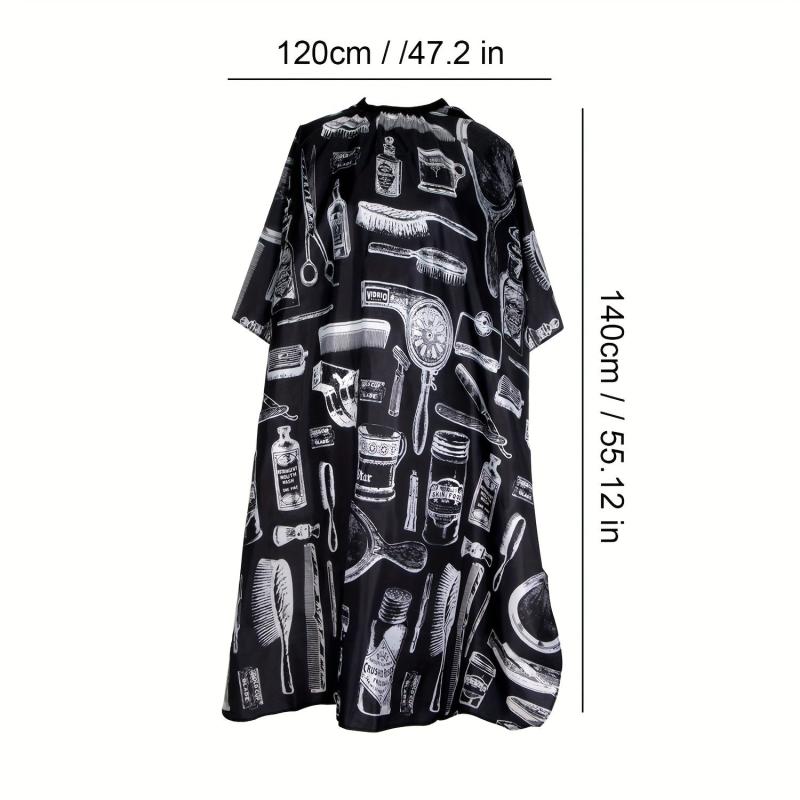 Printed Hair Cutting Cape Professional Barber Salon Hairdressing Gown