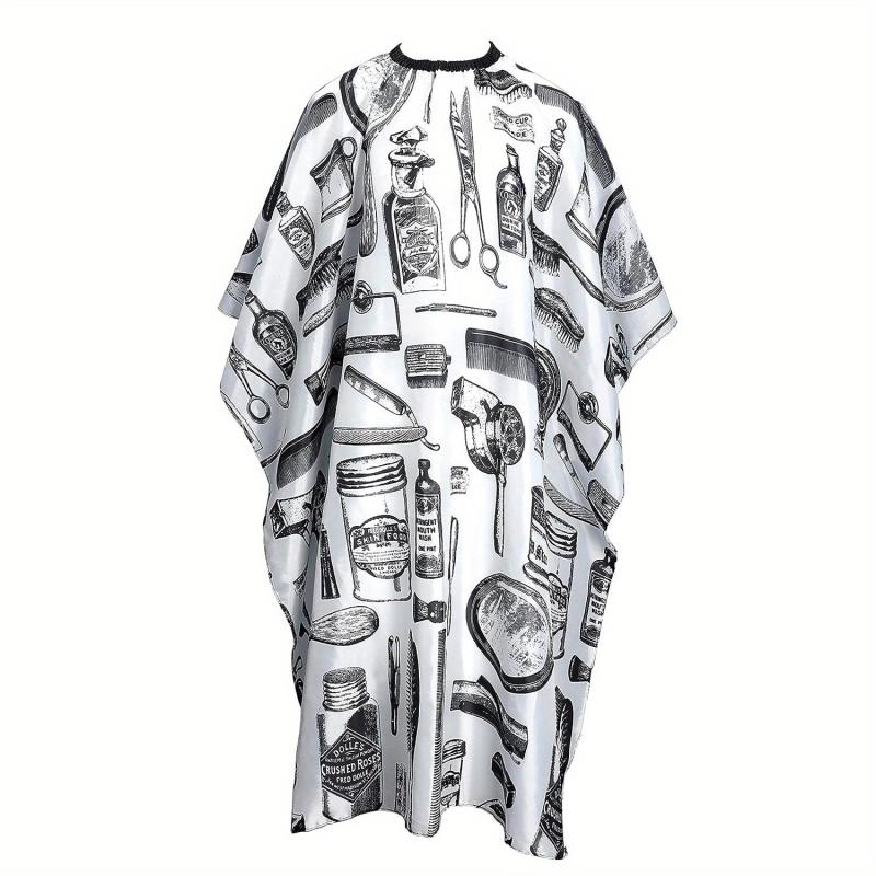 Printed Hair Cutting Cape Professional Barber Salon Hairdressing Gown