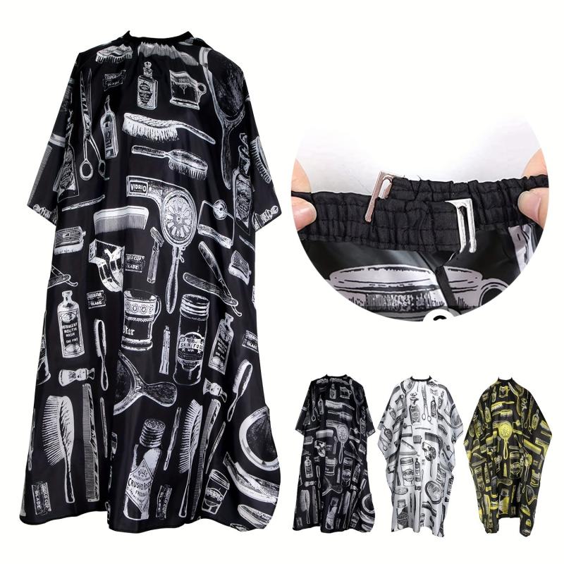 Printed Hair Cutting Cape Professional Barber Salon Hairdressing Gown