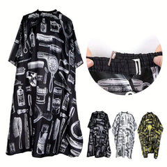 Printed Hair Cutting Cape Professional Barber Salon Hairdressing Gown