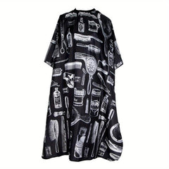 Printed Hair Cutting Cape Professional Barber Salon Hairdressing Gown