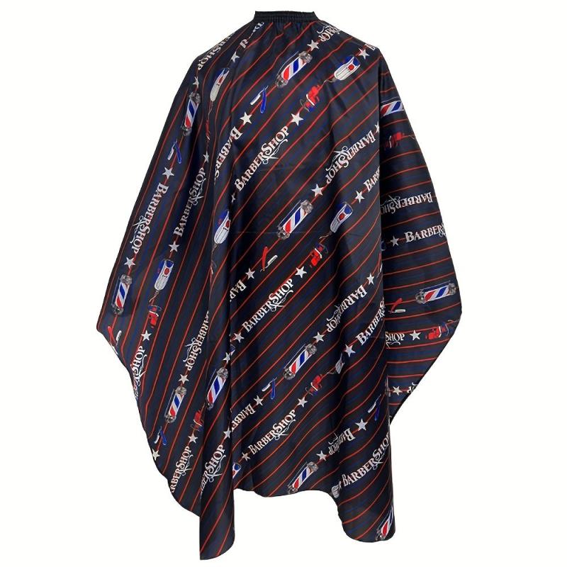 Barber Cape Polyester Hair Cutting Salon Cape Water Resistant Apron Red