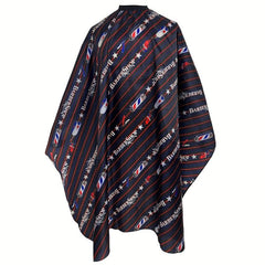 Barber Cape Polyester Hair Cutting Salon Cape Water Resistant Apron Red