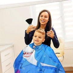Waterproof Barber Cape, Neck Duster Brush & Adjustable Neckline Size
