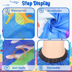 Waterproof Barber Cape, Neck Duster Brush & Adjustable Neckline Size