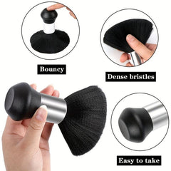 Waterproof Barber Cape, Neck Duster Brush & Adjustable Neckline Size