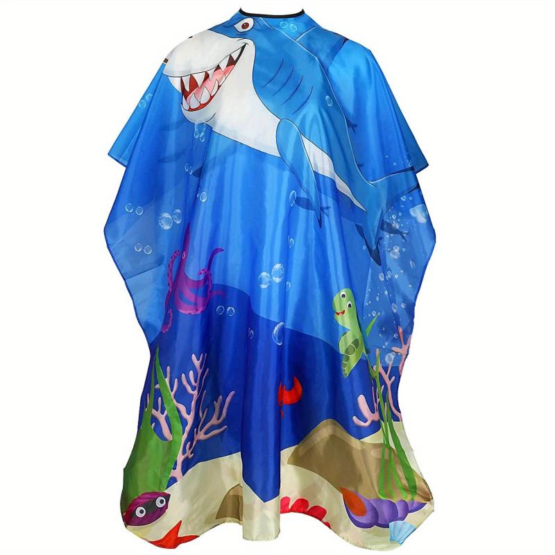 Waterproof Barber Cape, Neck Duster Brush & Adjustable Neckline Size