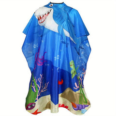 Waterproof Barber Cape, Neck Duster Brush & Adjustable Neckline Size