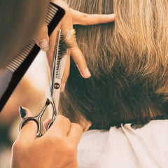 7 pcs Hair Cutting Scissors Set with Leather Case