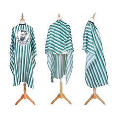 Stripes Pattern Hair Cutting Apron Waterproof Haircut Gown