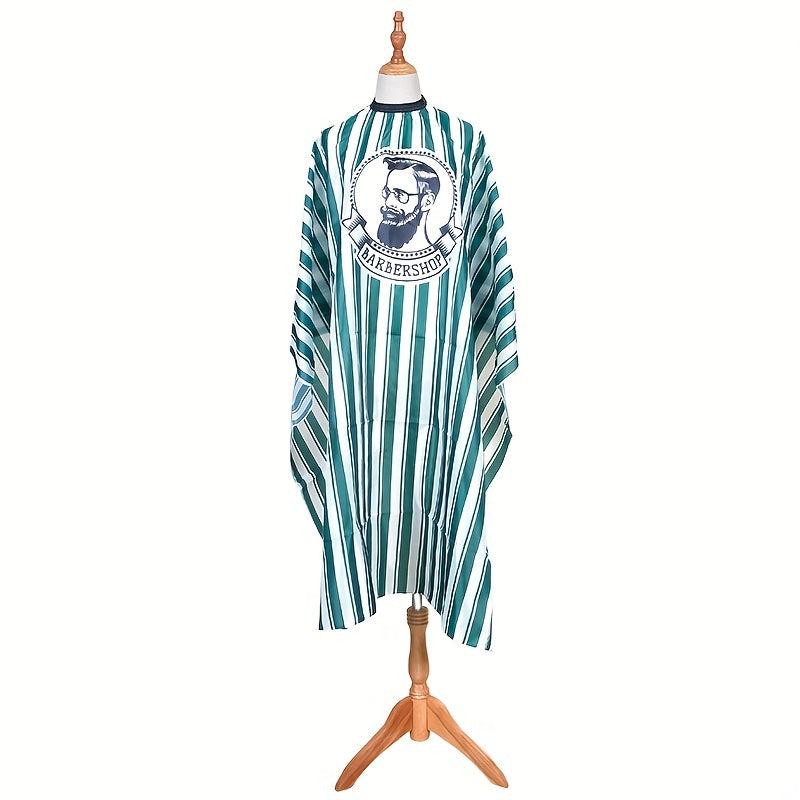 Stripes Pattern Hair Cutting Apron Waterproof Haircut Gown