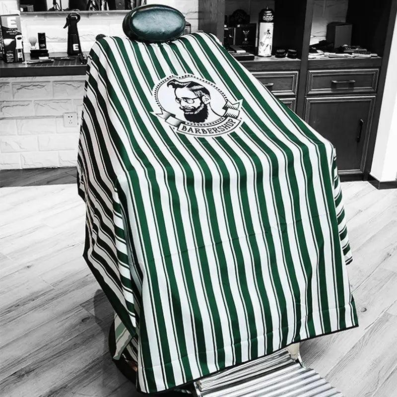 Stripes Pattern Hair Cutting Apron Waterproof Haircut Gown