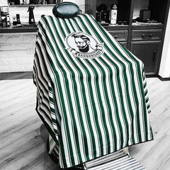 Stripes Pattern Hair Cutting Apron Waterproof Haircut Gown