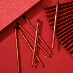 6pcs Rose Red Eyebrow Pencil Set Waterproof Smudge-proof Fade-resistant Formula