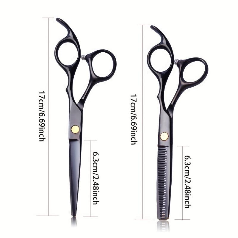 Professional Hair Scissors 24 Cm Stainless Steel Cutting Thinning Tool