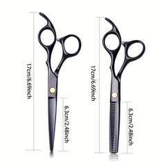 Professional Hair Scissors 24 Cm Stainless Steel Cutting Thinning Tool