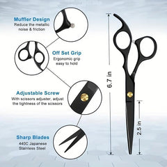 Professional Hair Scissors 24 Cm Stainless Steel Cutting Thinning Tool