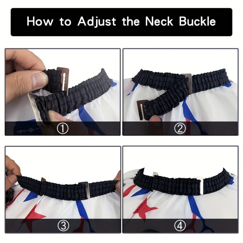 Waterproof Barber Cape with Neck Duster Brush