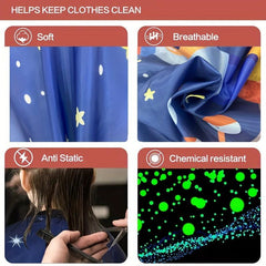 Barber Cape Hair Cutting Cape with Cartoon
