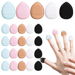 5PCS Mini Finger Puff Set Makeup Sponge Concealer Foundation Detail Puff