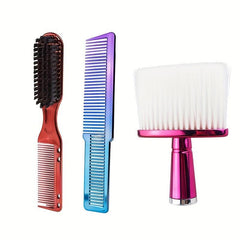 3pcs Prof Styling Comb Set Wide Tooth Detangling Comb Broken Hair Sweeping Brush