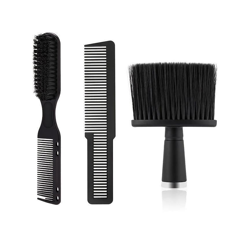 3pcs Prof Styling Comb Set Wide Tooth Detangling Comb Broken Hair Sweeping Brush