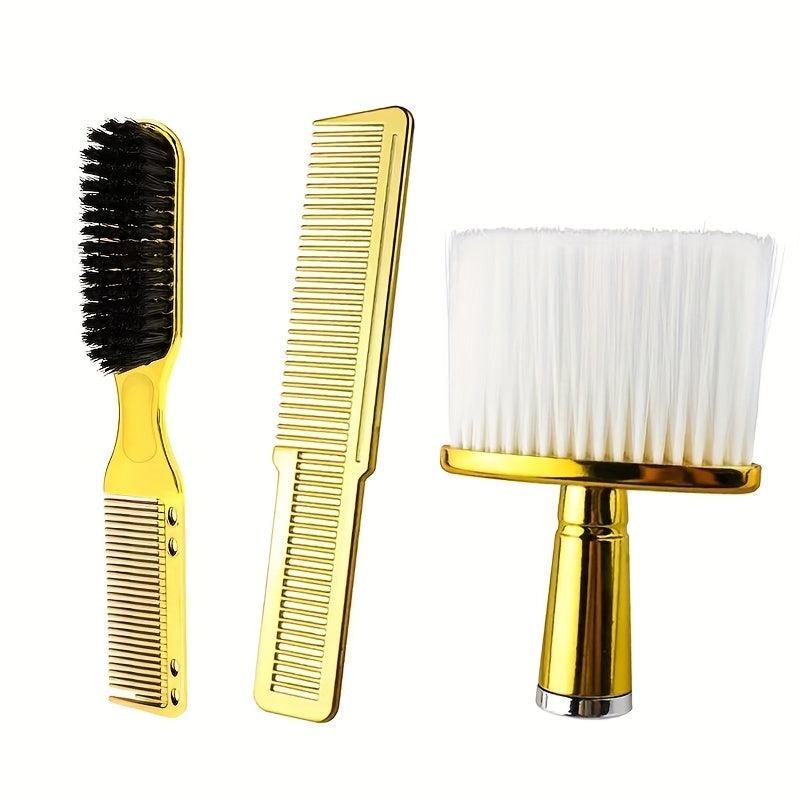 3pcs Prof Styling Comb Set Wide Tooth Detangling Comb Broken Hair Sweeping Brush