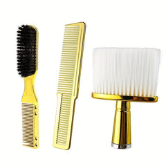 3pcs Prof Styling Comb Set Wide Tooth Detangling Comb Broken Hair Sweeping Brush
