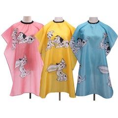 Kids Cartoon Hairdressing Cape Waterproof Hair Cutting Apron