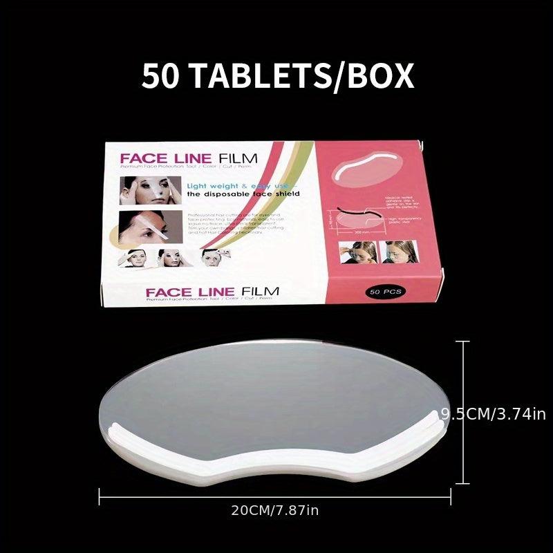 50pcs Haircut Mask High Definition Hair Cutting Hair Breaking Prevent