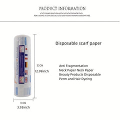 5pcsl Disposable Barber Neck Strip Stretchy Paper Neck Band