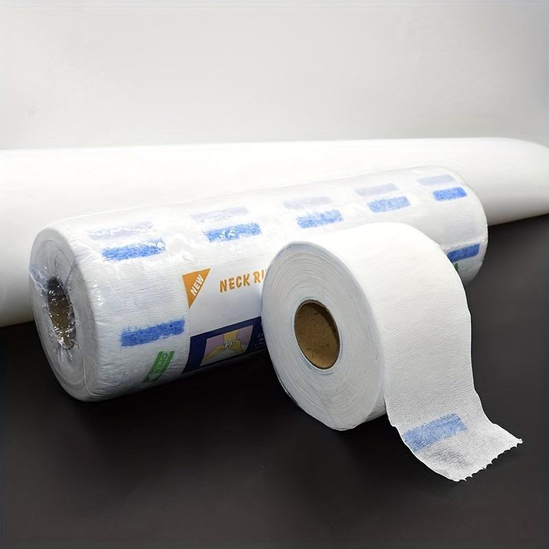 5pcsl Disposable Barber Neck Strip Stretchy Paper Neck Band