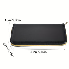 Hair Scissors Bag Stylist Holder PU Leather Case