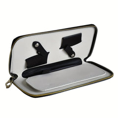 Hair Scissors Bag Stylist Holder PU Leather Case