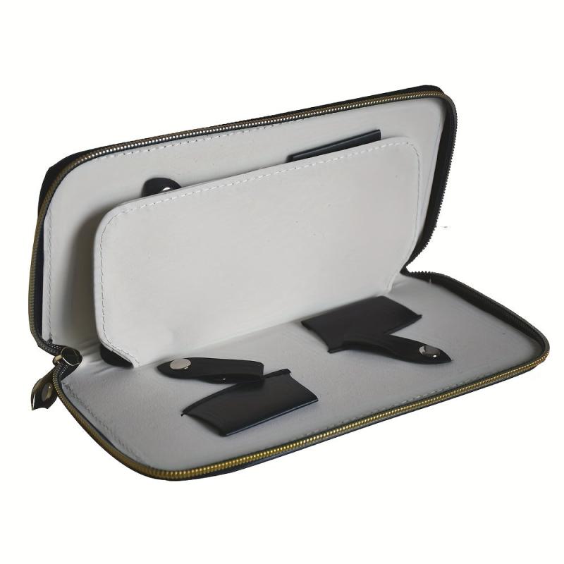 Hair Scissors Bag Stylist Holder PU Leather Case