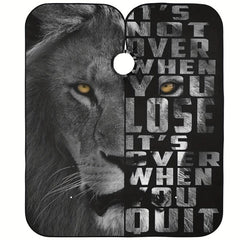 Lion Pattern Hair Cutting Apron Waterproof Shaving Cloth