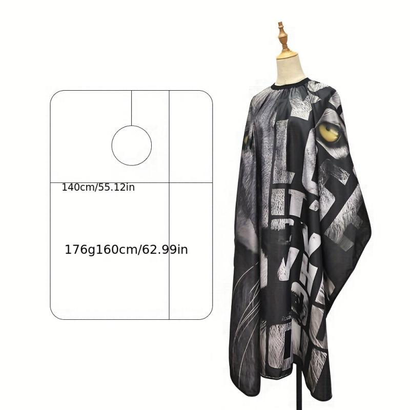 Lion Pattern Hair Cutting Apron Waterproof Shaving Cloth