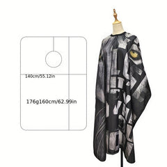 Lion Pattern Hair Cutting Apron Waterproof Shaving Cloth