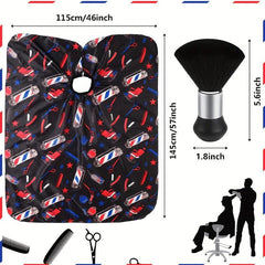 Waterproof Hair Cutting Cloth Apron Hairdressing Cape