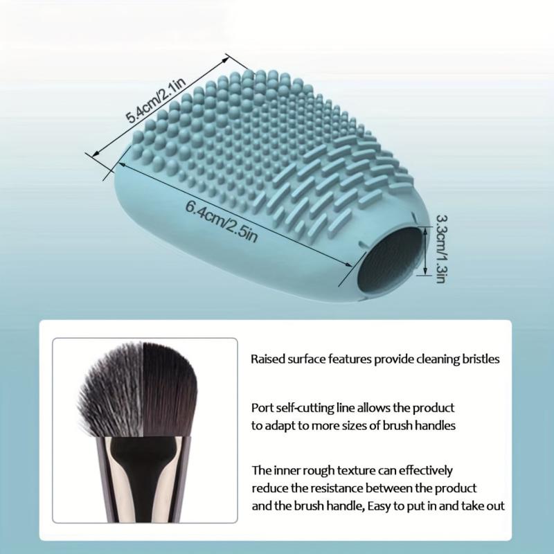 Silicone Makeup Brush Covers & Cleaning Pad Set