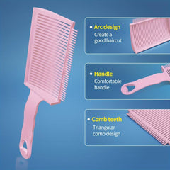 Durable Curved Comb Flat Top Comb Hair Cutting Positioning Comb