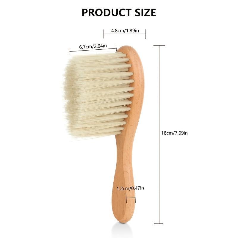 Wooden Hair Brush Neck Face Duster Brush Soft Sweeping Styling Tools