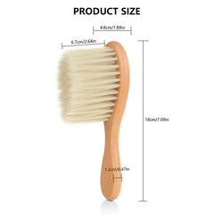 Wooden Hair Brush Neck Face Duster Brush Soft Sweeping Styling Tools