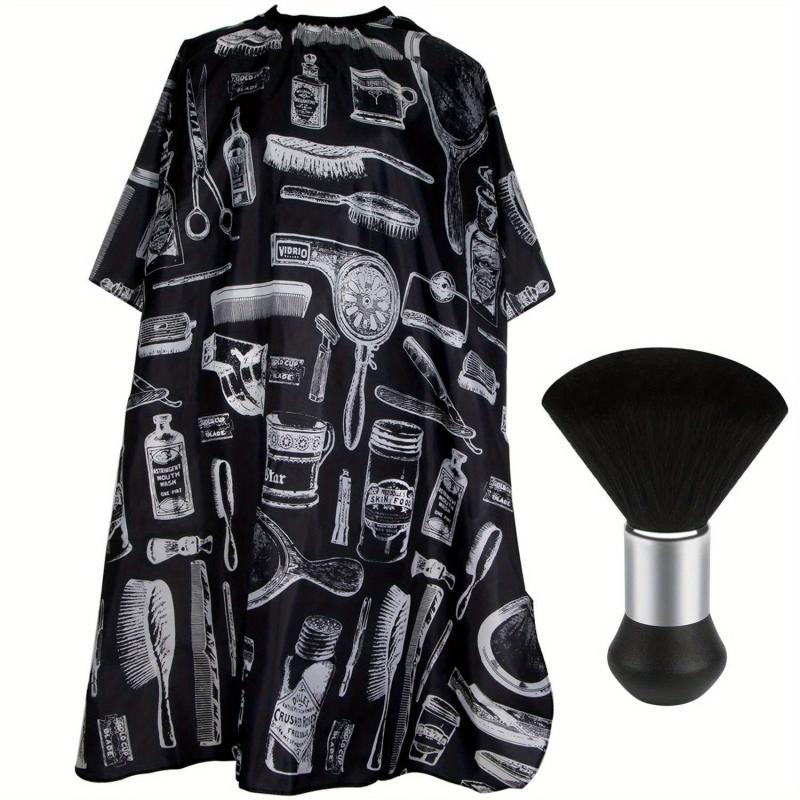 Waterproof Barber Cape Neck Duster Brush Hair Cutting Cape
