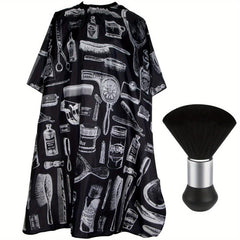 Waterproof Barber Cape Neck Duster Brush Hair Cutting Cape