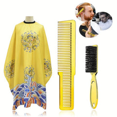 Professional Hair Styling Comb & Cleaning Brush Set
