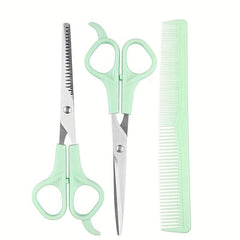 3pcs Hairdressing Scissors Set Hair Cutting Scissors Shears Kit Stainless Steel