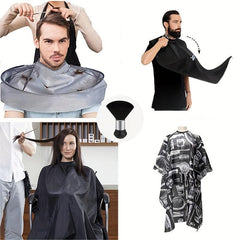 5pcs Hair Cutting Cape Neck Duster Brush Barber Cape Beard Bib Apron