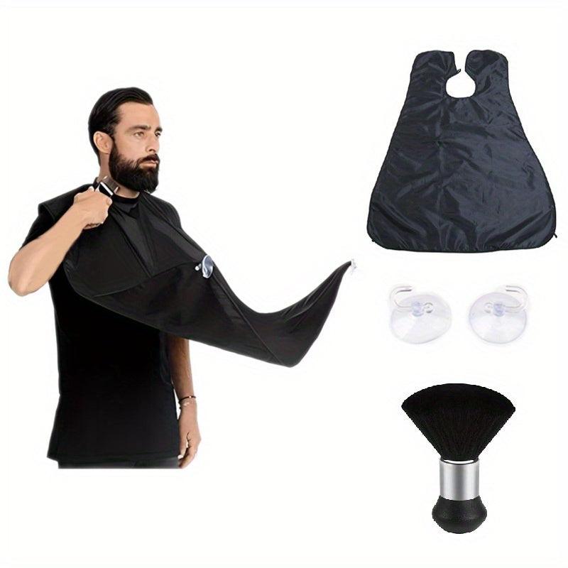 5pcs Hair Cutting Cape Neck Duster Brush Barber Cape Beard Bib Apron